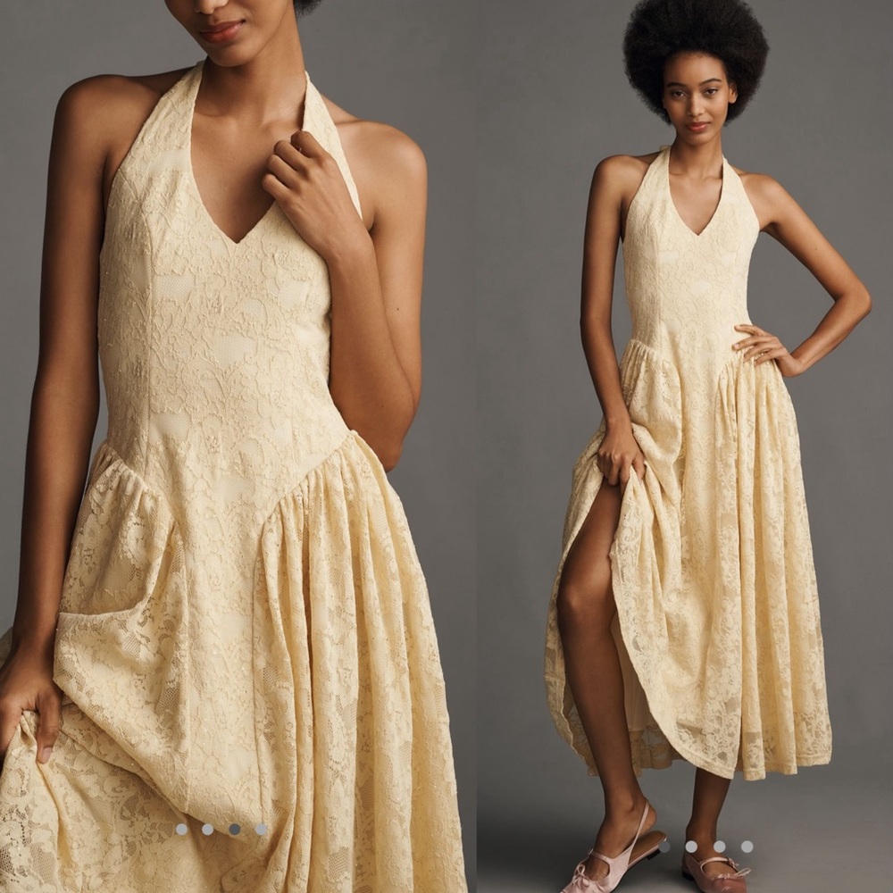 EXTRO & VERT Mila Halter Midi Dress - Picture 4 of 16